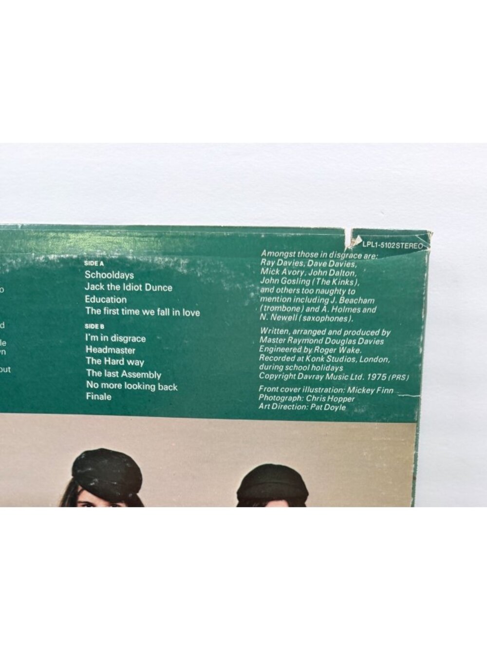 The Kinks Schoolboys In Disgrace LP 1975 Rock RCA Victor LPL1-5102 Stereo - Picture 6 of 7